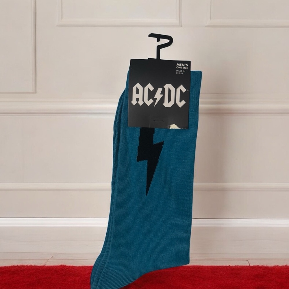 🆕 AC/DC Men's Blue Socks